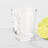 エレガントバラ金ゴールド幾何結婚式 ショットグラス (右)