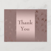 エレガントバラ金ゴールド手書きフローラ インビテーションポストカード (正面)