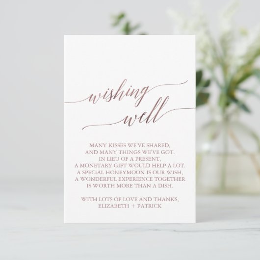 エレガントバラ金ゴールド書フローラ願い エンクロージャーカード (スタンド正面)