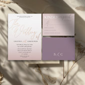 エレガントバラ金ゴールド書結婚のThe's Of 箔招待状