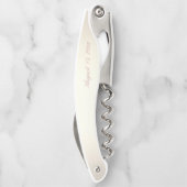 エレガントバラ金ゴールド書道シャンパ結婚ニュ ソムリエナイフ (裏面)