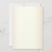 エレガントバラ金ゴールド書道シャンパ結婚ニュ 招待状 (裏面)