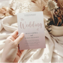 エレガントバラ金ゴールド書道スクリプ結婚トのInv 招待状