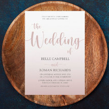 エレガントバラ金ゴールド書道スクリプ結婚ト