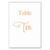 エレガントバラ金ゴールド書道テーブル10 テーブルナンバー (裏面)