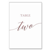 エレガントバラ金ゴールド書道表2 テーブルナンバー (裏面)
