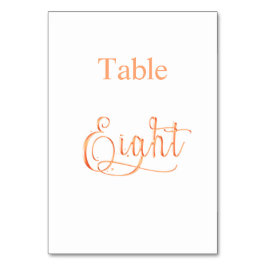 エレガントバラ金ゴールド書道表8 8 テーブルナンバー