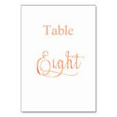 エレガントバラ金ゴールド書道表8 8 テーブルナンバー (裏面)