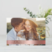 エレガントバラ金ゴールド植物写真QRコード セーブザデート (スタンド正面)