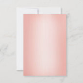 エレガントバラ金ゴールド水色フローラ結婚ズ セーブザデート (裏面)