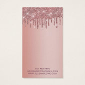 エレガントバラ金ゴールド滴下グリッターイヤリングディスプレイ (裏面)