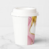 エレガントバラ金ゴールド炎 紙コップ (右)