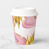 エレガントバラ金ゴールド炎 紙コップ (正面)