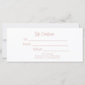 エレガントバラ金ゴールド白スパサロンギフト券 (裏面)