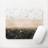 エレガントバラ金ゴールド紙吹雪デザイン マウスパッド (マウス)