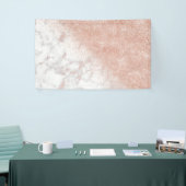 エレガントバラ金ゴールド紙吹雪白大理石画像 横断幕 (トレードショー)