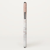 エレガントバラ金ゴールド紙吹雪白大理石画像 Case-Mate iPhoneケース (裏面/右)