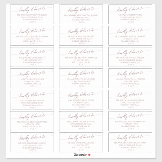 エレガントバラ金ゴールド結婚ズゲスト住所 シール (シート)