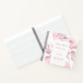 エレガントバラ金ゴールド結婚フローラ ノートブック (内部)