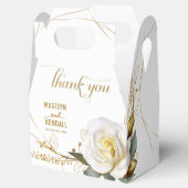 エレガントバラ金ゴールド結婚フローラ フェイバーボックス (オープン)