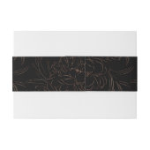 エレガントバラ金ゴールド結婚フローラ 招待状ベリーバンド (裏面例)