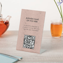 エレガントバラ金ゴールド美しいサロン看板 台座サイン