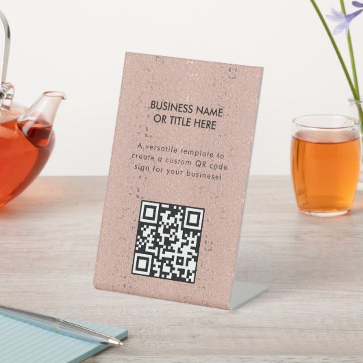 エレガントバラ金ゴールド美しいサロン看板 台座サイン (インサイチュ)