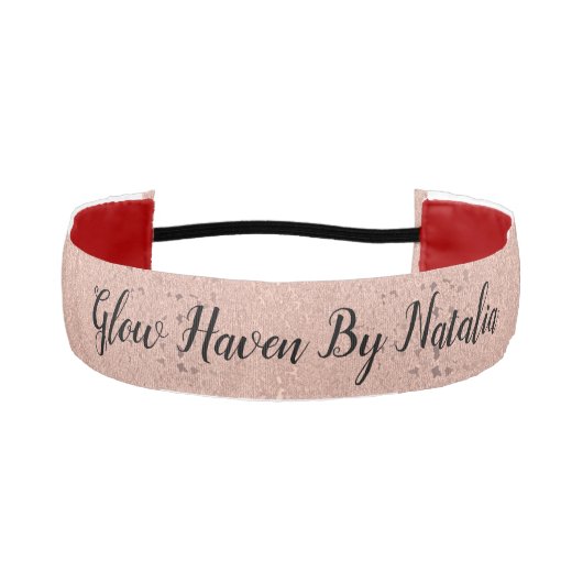 エレガントバラ金ゴールド美しいサロン アスレチックヘッドバンド (正面)