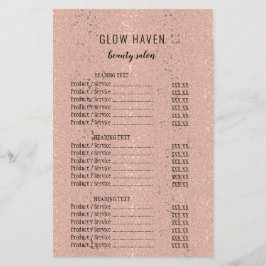 エレガントバラ金ゴールド美しいサロン チラシ