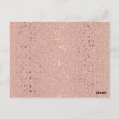 エレガントバラ金ゴールド美しいサロン ポストカード (裏面)