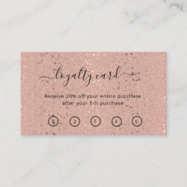 エレガントバラ金ゴールド美しいサロン ロイヤリティカード