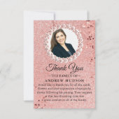 エレガントバラ金ゴールド葬儀サンキューカード サンキューカード (正面)