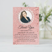 エレガントバラ金ゴールド葬儀サンキューカード サンキューカード (スタンド正面)