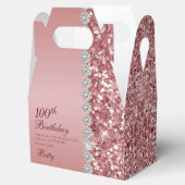 エレガントバラ金ゴールド100誕生日 フェイバーボックス (オープン)