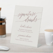 エレガントバラ金ゴールド |アイボリーシグネチャードリンク 台座サイン (インサイチュ)