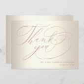 エレガントバラ金ゴールド サンキューカード (正面/裏面)