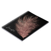 エレガントバラ金ゴールド ノートブック (左側)