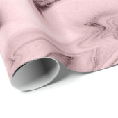 エレガントバラ金ゴールド&ピンクマーブルルック ラッピングペーパー (ロールコーナー)