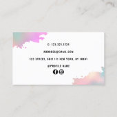 エレガントバラ金ゴールド 名刺 (裏面)