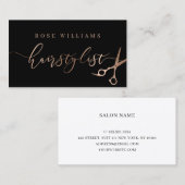 エレガントバラ金ゴールド 名刺 (正面/裏面)