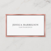 エレガントバラ金ゴールド 名刺 (正面)