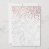 エレガントバラ金ゴールド&大理石18誕生日 招待状 (裏面)