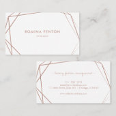 エレガントバラ金箔フレームモダンプロフェッショナル 名刺 (正面/裏面)