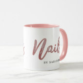 エレガントバラ金箔爪、 ネイル マグカップ (正面右)