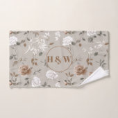 エレガントバラ&つる植物パタオル バスタオルセット (ハンドタオル)