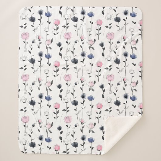 エレガントバラ シェルパブランケット (正面)