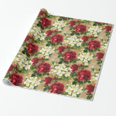 エレガントバラ ラッピングペーパー (アンロールド)