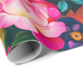 エレガントバラ ラッピングペーパー (ロールコーナー)