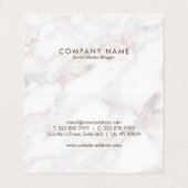 エレガントバラ-金ゴールドフェイク大理石 名刺 (内部フラット)