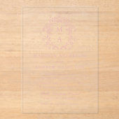 エレガントバラChinoiserieビクトリアンフローラ結婚ズ アクリル招待状 (正面)